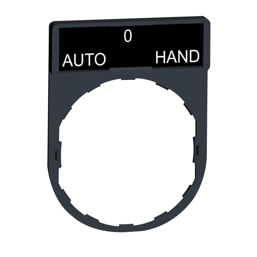 Square-D / Schneider - Square D ZBY2385 30 x 40 mm Auto-O-Hand Marked Standard Legend Holder