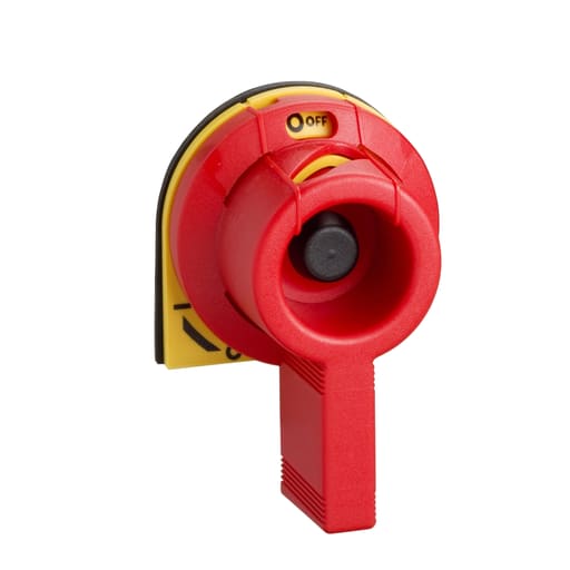 Square-D / Schneider - Square D GS1AH102 Red/Yellow On-Off Legend Padlockable Pistol Disconnect Switch Handle