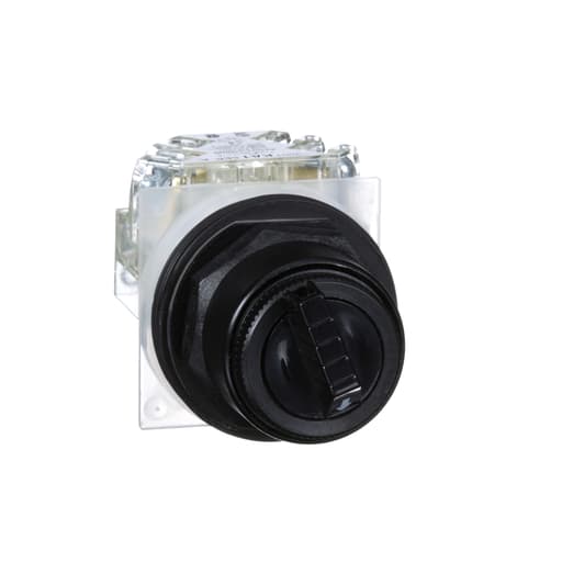 Square-D / Schneider - Square D 9001SKS43BH13 30 mm 10 Amp 600 VAC/VDC 1NO 1NC 3-Position Round Knob Non-Illuminated Selector Switch