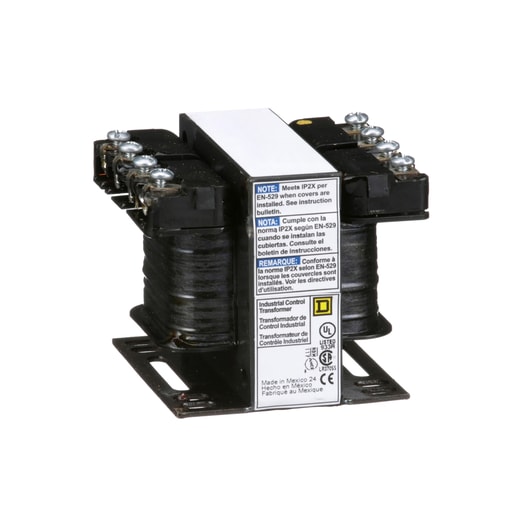 Square-D / Schneider - Square D 9070T25D1 25 VA 240 x 480 VAC Primary 120 VAC Secondary 1-Phase Control Transformer