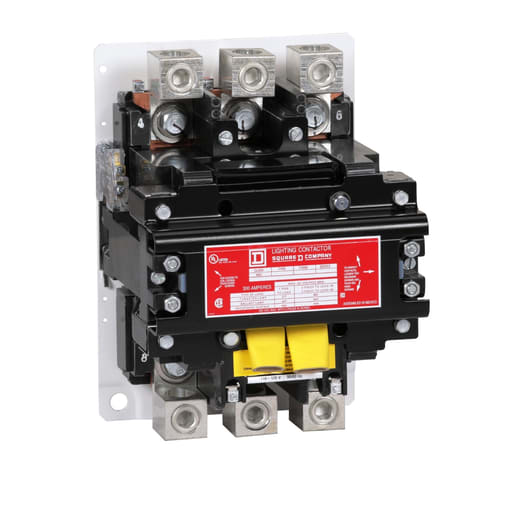 Square-D / Schneider - Square D 8903SXO2V02 110/120 VAC 300 Amp 3-Pole Open Type Electrically Held Lighting Contactor