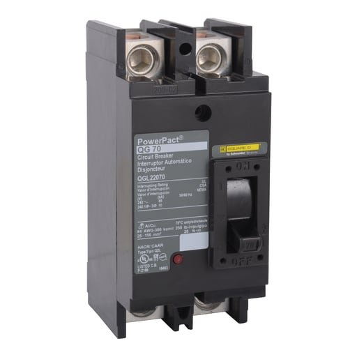 Square D QGL22125 240 Volt 125 Amp Molded Case Circuit Breaker