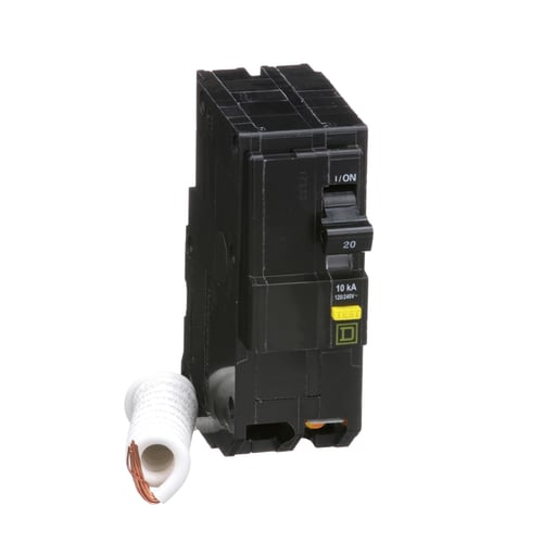 Square-D / Schneider - Square D QO220GFI MINIATURE Circuit breaker w/GFI 20A 120/240V 2P , Plug-On