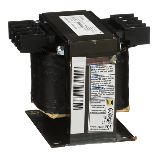 Square-D / Schneider - Square D 9070T250D20 250 VA 208/230/460 VAC Primary 115 VAC Secondary 1-Phase Control Transformer