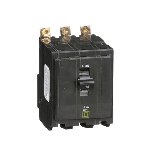 Square-D / Schneider - Square D QOB315 Miniature Circuit Breaker 15A 240V 3Ph , Bolt-On