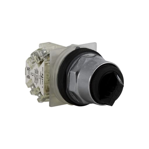 Square-D / Schneider - Square D 9001KS11BH7 30 mm 10 Amp 600 VAC/VDC 2NO 2-Position Round Knob Non-Illuminated Selector Switch