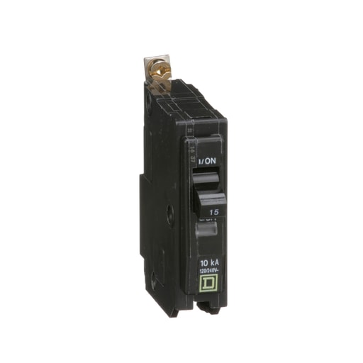 Square-D / Schneider - Square D QOB115 Miniature Circuit Breaker 15A 120/240V 1Ph , Bolt-On