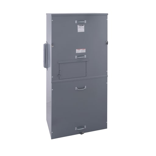 Square-D / Schneider - Square D EZM11600GCBC 120/240 VAC 1600 Amp 65 kA 1-Phase 3-Wire Steel Overhead Feed Meter Center Circuit Breaker