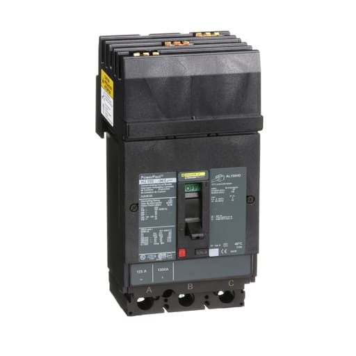 Square-D / Schneider - Square D HJA36125 600 Volt 125 Amp Molded Case Circuit Breaker