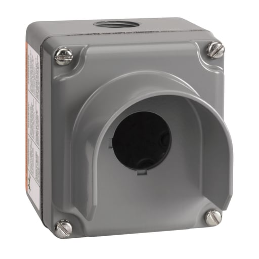 Square-D / Schneider - Square D 9001KYG1 3.53 x 4 x 3.53 Inch NEMA 1/3/4/13 1-Hole Push Button Control Station Enclosure