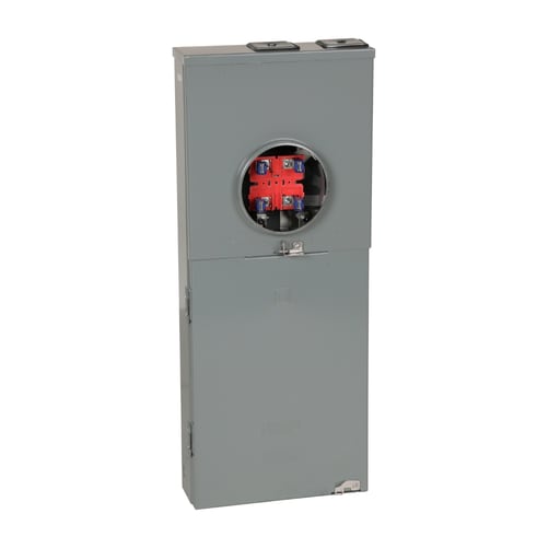 Square-D / Schneider - Square D QC816F150C 150 Amp 1-Phase 3-Wire Surface Mount Overhead/Underground Service Ringless Type Meter Main