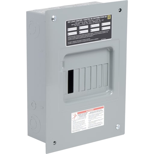 Square-D / Schneider - Square D QO8L100F 120/240 VAC 100 Amp 1-Phase 3-Wire 8-Circuit NEMA 1 Main Lug Load Center