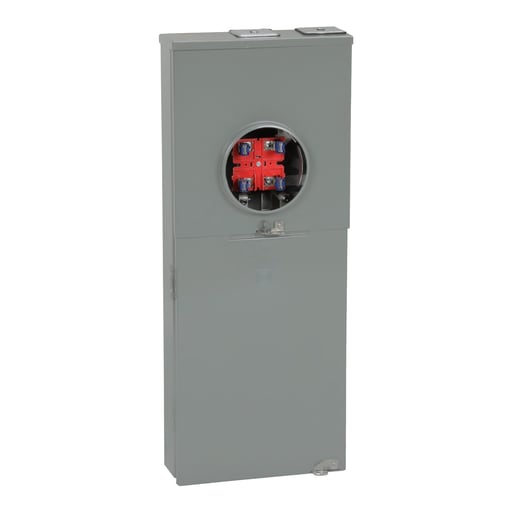 Square-D / Schneider - Square D QC816F125C 125 Amp 1-Phase 3-Wire Surface Mount Overhead/Underground Service Ringless Type Meter Main