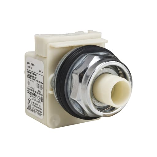 Square-D / Schneider - Square D 9001KR9P1 30 mm Metal Bezel 2-Position Mushroom Illuminated Push Button Operator