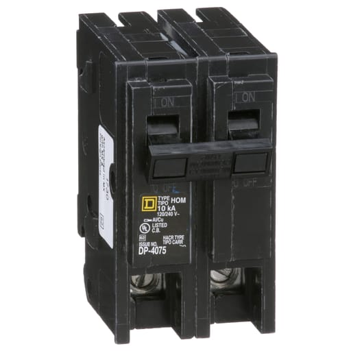 Square-D / Schneider - Square D HOM2110 2-Pole 110 Amp 120/240 Volt Plug-On Thermal Magnetic Miniature Circuit Breaker