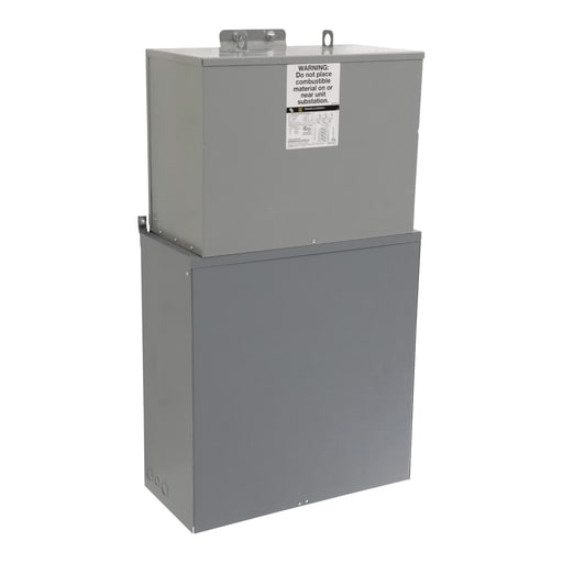 Square-D / Schneider - Square D MPZB30T2F 480 Volt Primary 30 kVa 3-Phase 24-Circuit 24-Space NEMA 3R Mini Unit Substation