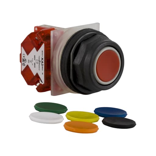 Square-D / Schneider - Square D 9001SKR1UH6 30 mm 600 VAC Momentary 1NC Universal Body Plastic Bezel Non-Illuminated Push Button