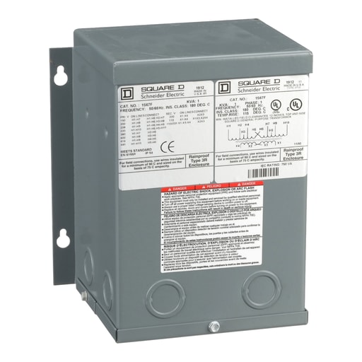 Square-D / Schneider - Square D 1S67F 1 kVa 220 x 440 VAC Primary 110/220 VAC Secondary Dry Type General Purpose Transformer