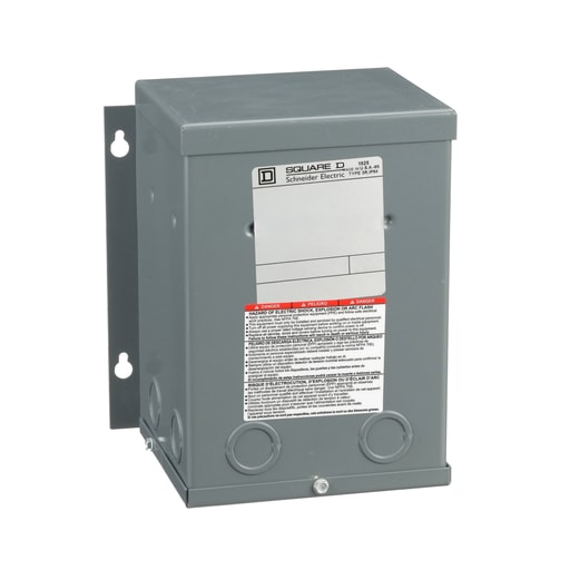 Square-D / Schneider - Square D 1S51F 1 kVa 600 VAC Primary 120/240 VAC Secondary Dry Type General Purpose Transformer