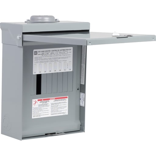 Square-D / Schneider - Square D QO8L100RB 120/240 VAC 100 Amp 1-Phase 3-Wire 8-Circuit Main Lug Load Center