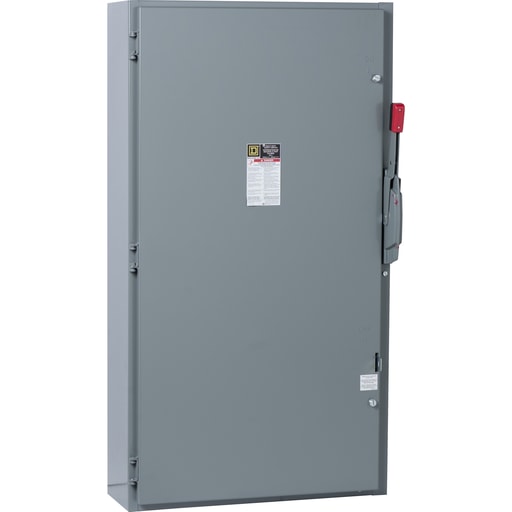 Square-D / Schneider - Square D H226 240 VAC 600 Amp 2-Pole Class H/J/K/L/R Fusible Heavy Duty Safety Switch
