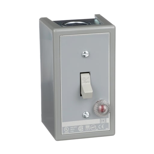 Square-D / Schneider - Square D 2510KG1B 600 VAC 230 VDC 30 Amp 3 Hp 2-Pole NEMA 1 1-Phase Manual Switch