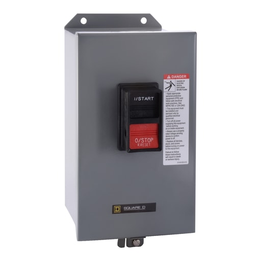 Square-D / Schneider - Square D 2510MCA3 600 VAC 27 Amp 10 Hp 3-Pole NEMA 12 Non-Reversing Manual Starter