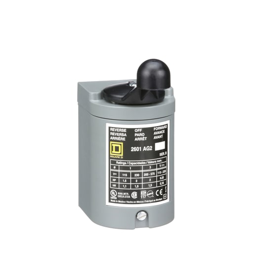 Square-D / Schneider - Square D 2601AG2 600 VAC 2 Hp NEMA 1 Reversing Drum Switch