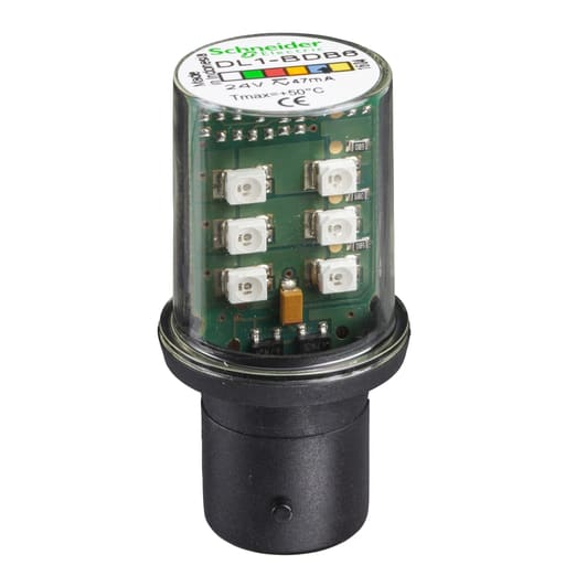Square-D / Schneider - Square D DL1BDB6 24 VAC/VDC Blue Steady-On LED Bulb