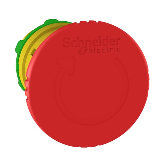 Square-D / Schneider - Square D ZB5AS844 22 mm Red Trigger Action Turn-to-Release Mushroom Head Maintained Push Button