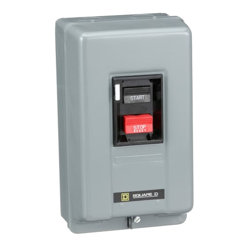 Square-D / Schneider - Square D 2510MCG1 230 VAC 27 Amp 3 Hp 2-Pole NEMA 1 Surface Mount Non-Reversing Manual Starter
