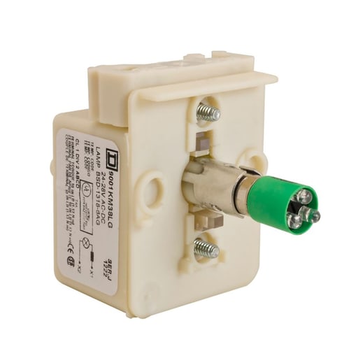 Square-D / Schneider - Square D 9001KM38LG 120 VAC/VDC 1.4 VA Green LED 30 mm Push Button Light Module
