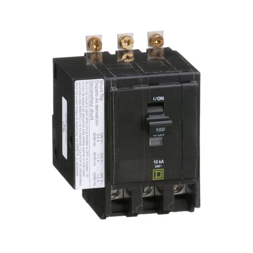 Square-D / Schneider - Square D QOB31001021 240 Volt 100 Amp Miniature Circuit Breaker