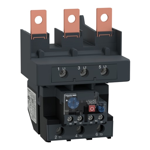 Square-D / Schneider - Square D LRD4367 600 Volt 120 Amp 3-Pole Bi-Metallic Screw Clamp Terminal Thermal Overload Relay