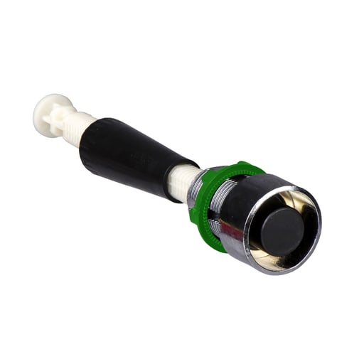 Square-D / Schneider - Square D XB4BA922 22 mm 600 VAC 1.2 Amp Black Round Flush/Adjustable Shaft Push Button Reset Operator