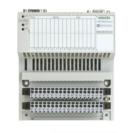 Square-D / Schneider - Square D 170INT11000 IP20 500 kBps 9-Pin SUB-D Connector Twisted Pair Cable Communication Adapter