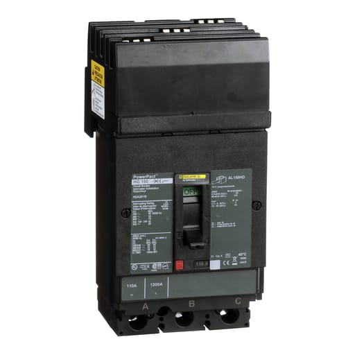 Square-D / Schneider - Square D HGA36110 600 Volt 110 Amp Molded Case Circuit Breaker