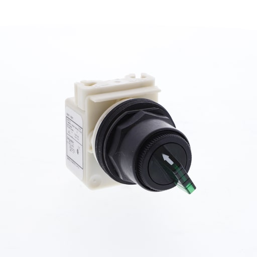 Square-D / Schneider - Square D 9001SK11J1G 30 mm 2-Position Green Maintained Knob Illuminated Selector Switch Operator