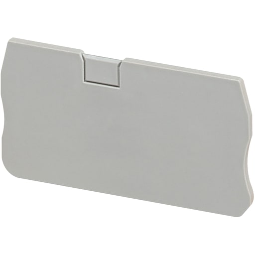Square-D / Schneider - Square D NSYTRACR42 4 mm 2-Point Gray Screw Terminal Block End Cover