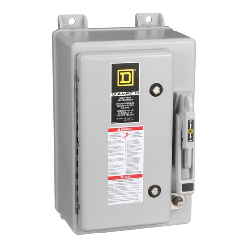 Square-D / Schneider - Square D HU361DF 480/600 VAC 30 Amp 3-Pole Non-Fusible Heavy Duty Safety Switch