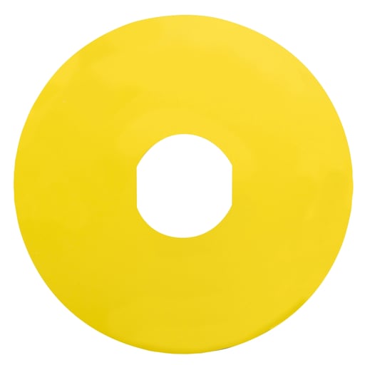Square-D / Schneider - Square D ZBY8101 90 mm Yellow Blank Circular Legend Plate