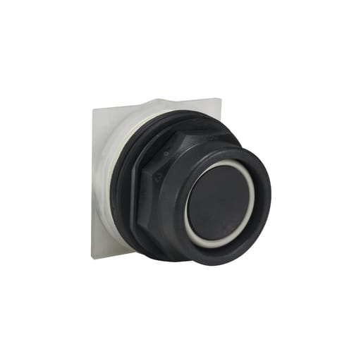 Square-D / Schneider - Square D 9001SKR2B 30 mm Black Body Plastic Bezel Momentary Extended Guard Non-Illuminated Push Button Operator