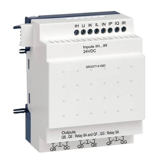 Square-D / Schneider - Square D SR3XT141BD 24 VDC 14-I/O PLC Discrete Extension Module