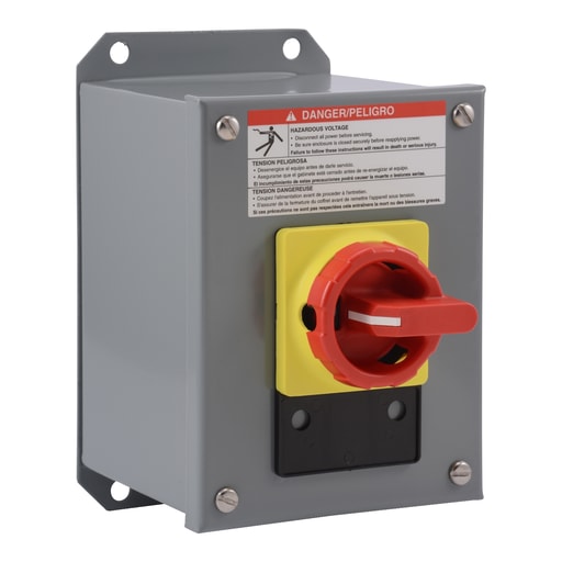 Square-D / Schneider - Square D 9421V1A30 600 VAC 20 Amp 10 Hp 3-Pole NEMA 12 Load Break Switch