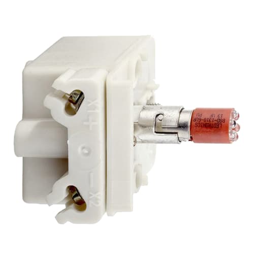 Square-D / Schneider - Square D 9001KM58LR 110 to 120 VAC/VDC 0.5 VA Red LED 30 mm Push Button Light Module