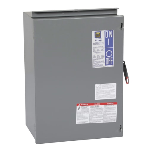 Square D PQ3620G 600 VAC 200 Amp 3-Pole 3-Phase 3-Wire Busway Fusible Plug-In Unit