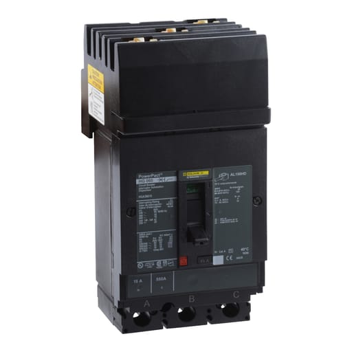 Square-D / Schneider - Square D HGA36015 600 Volt 15 Amp Molded Case Circuit Breaker