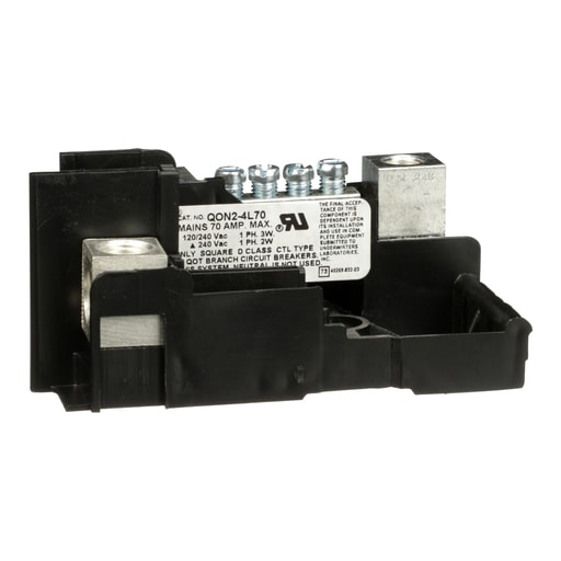 Square-D / Schneider - Square D QON24L70 70 Amp 240 VAC 1-Phase 3-Wire 24-Space Circuit Breaker Mounting Base