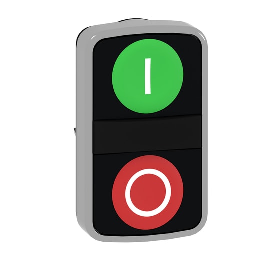 Square-D / Schneider - Square D ZB4BA7341 METAL FLUSH TWO BUTTON PILOT