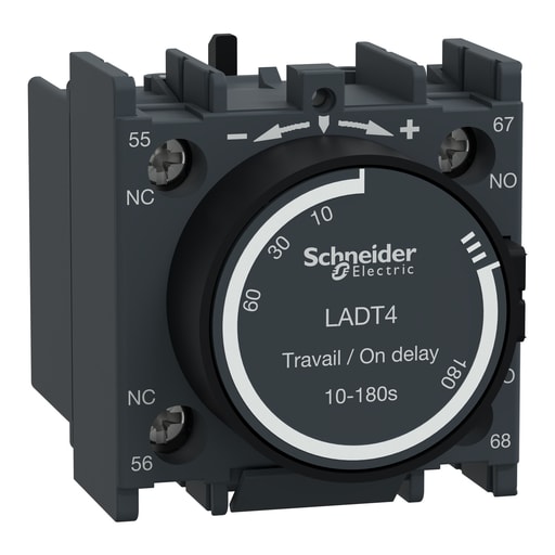 Square-D / Schneider - Square D LADT4 690 VAC 1NO 1NC 10 to 180 Second Pneumatic Time Delay Auxiliary Contact Block